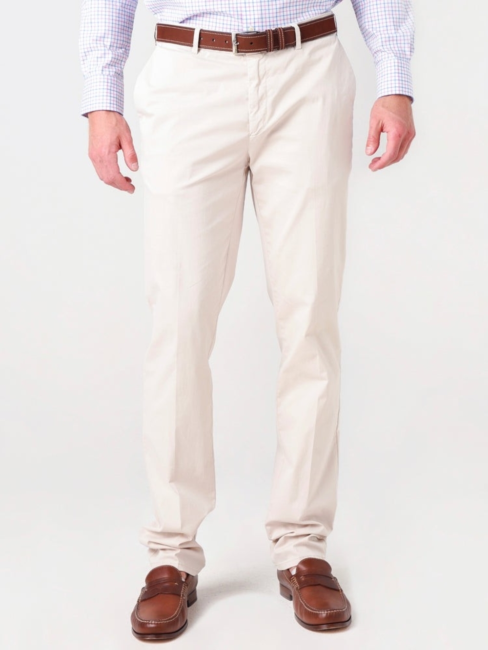 Peter Millar Cream Straight Fit Chino Pants